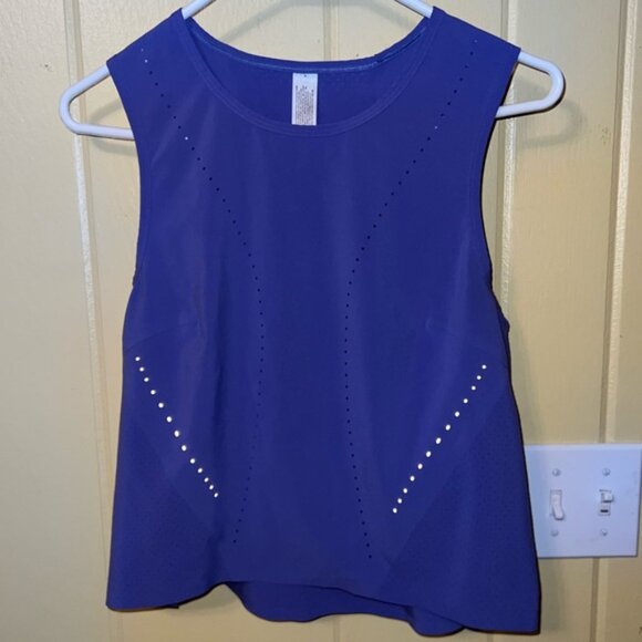 Lululemon Athletica Swift Ventilated Purple Indigo Tank Top Size 8 - Picture 9 of 13